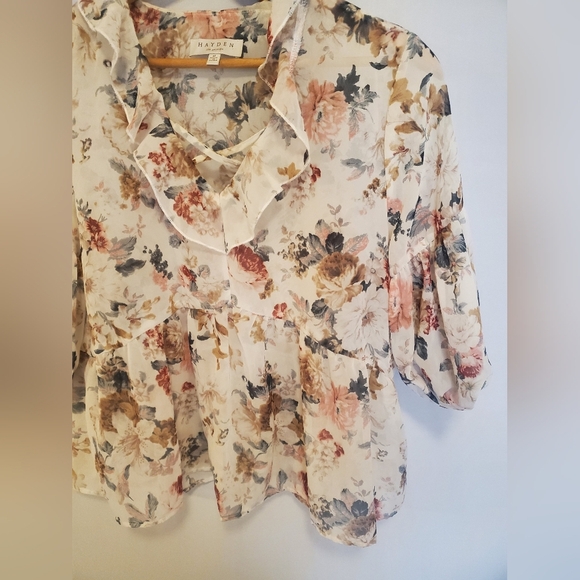 Hayden Floral Ruffle Blouse - Picture 4 of 6